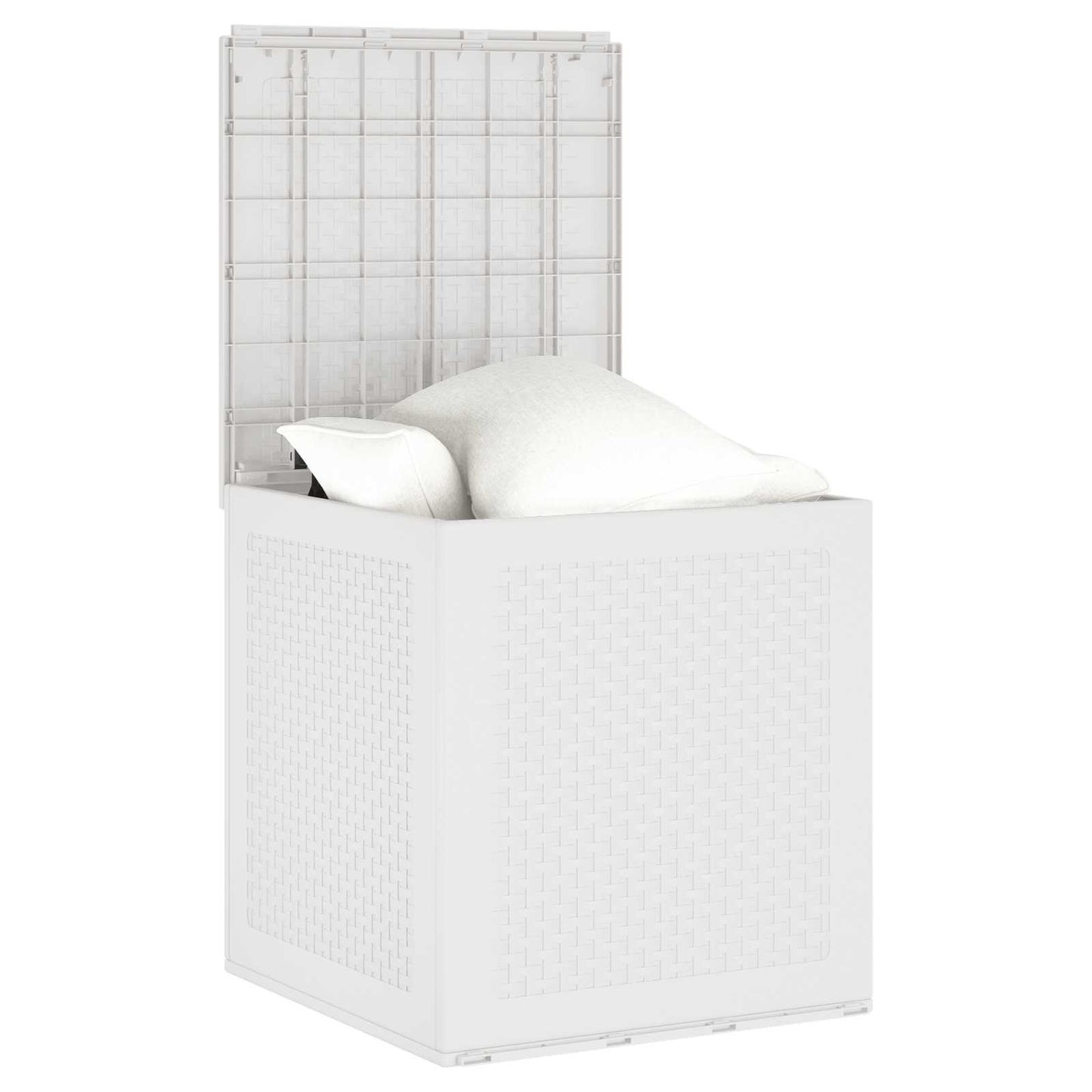 Scatola di Stoccaggio Bianco 55 x 53 x 57 cm Polipropilene
