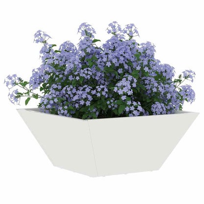 Vaso da giardino Bianco 35 x 35 x 15 cm