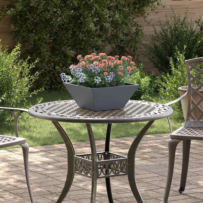 Vaso da giardino 5 pcs Antracite 35 x 35 x 15 cm