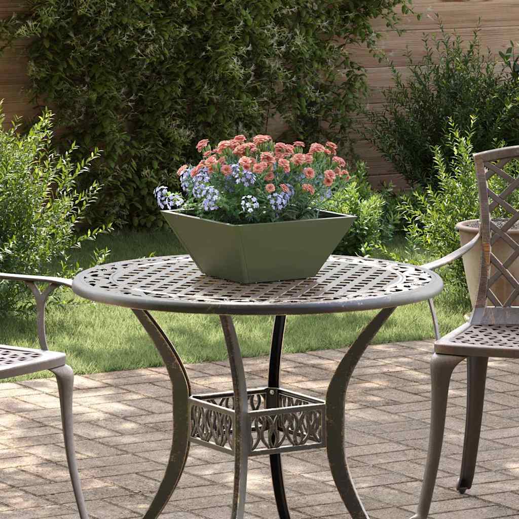 Vaso da giardino Verde oliva 35 x 35 x 15 cm