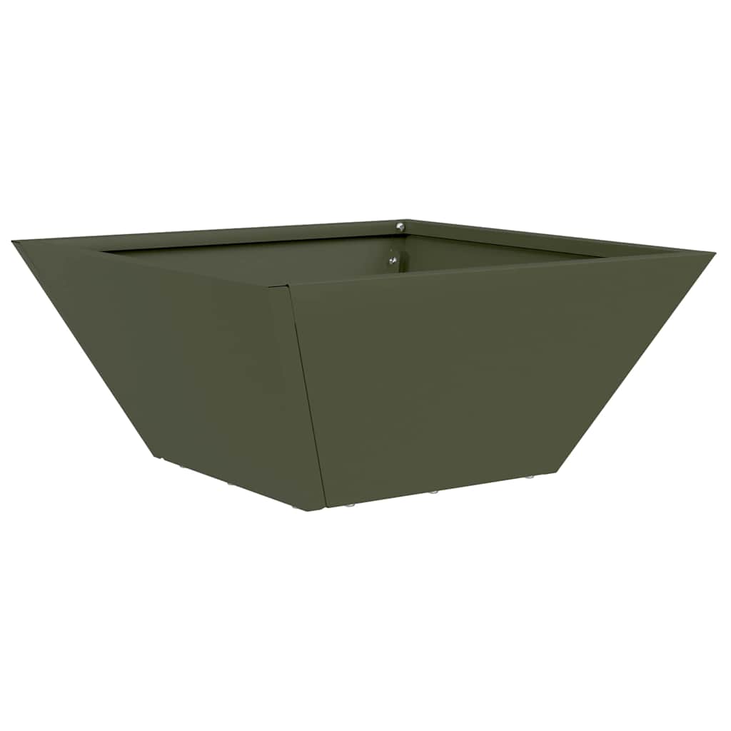 Vaso da giardino Verde oliva 35 x 35 x 15 cm