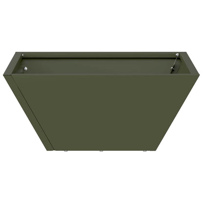 Vaso da giardino Verde oliva 35 x 35 x 15 cm