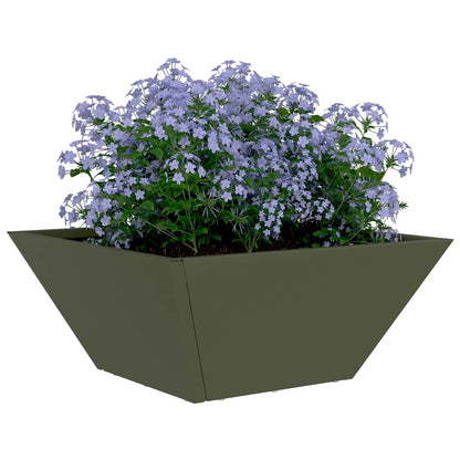 Vaso da giardino Verde oliva 35 x 35 x 15 cm