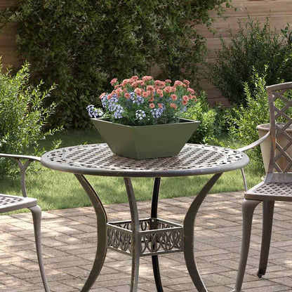 Vaso da giardino 5 pcs Verde oliva 35 x 35 x 15 cm