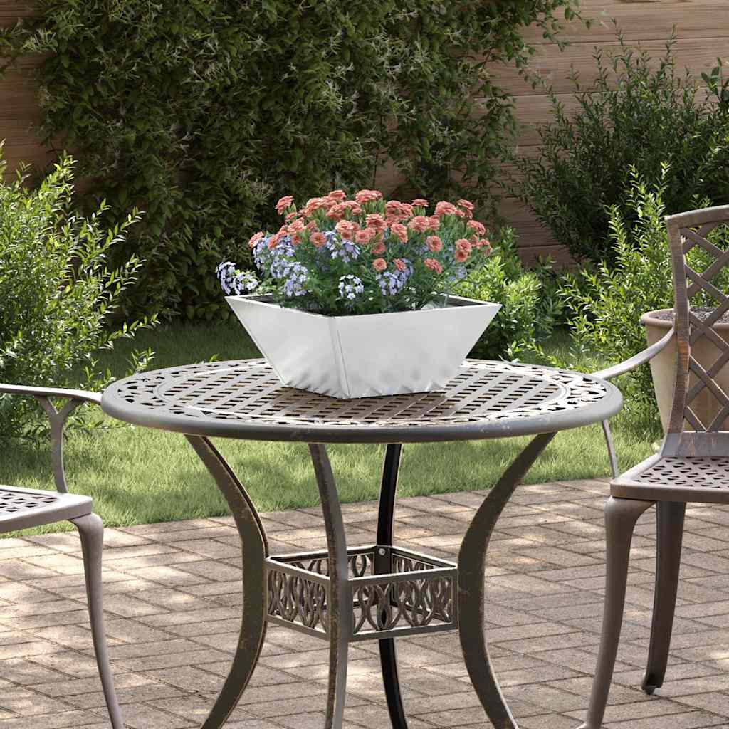 Vaso da giardino Argento 35 x 35 x 15 cm Acciaio zincato