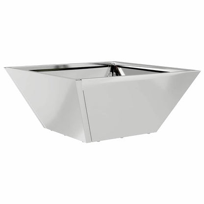Vaso da giardino Argento 35 x 35 x 15 cm Acciaio zincato