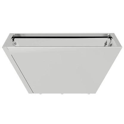 Vaso da giardino Argento 35 x 35 x 15 cm Acciaio zincato