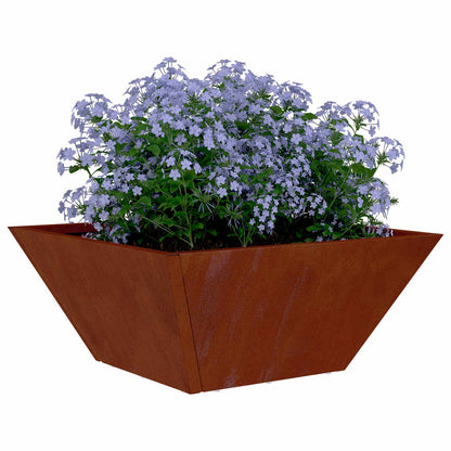 Vaso da giardino 5 pcs Ruggine 35 x 35 x 15 cm