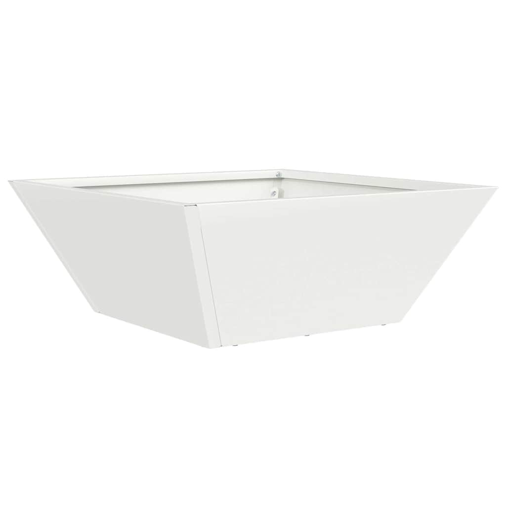 Vaso da giardino Bianco 40 x 40 x 15 cm