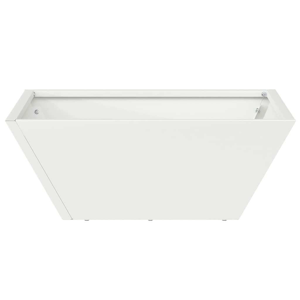 Vaso da giardino Bianco 40 x 40 x 15 cm