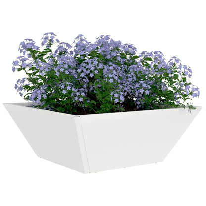 Vaso da giardino Bianco 40 x 40 x 15 cm