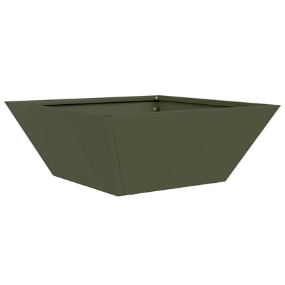 Vaso da giardino 5 pcs Verde oliva 40 x 40 x 15 cm
