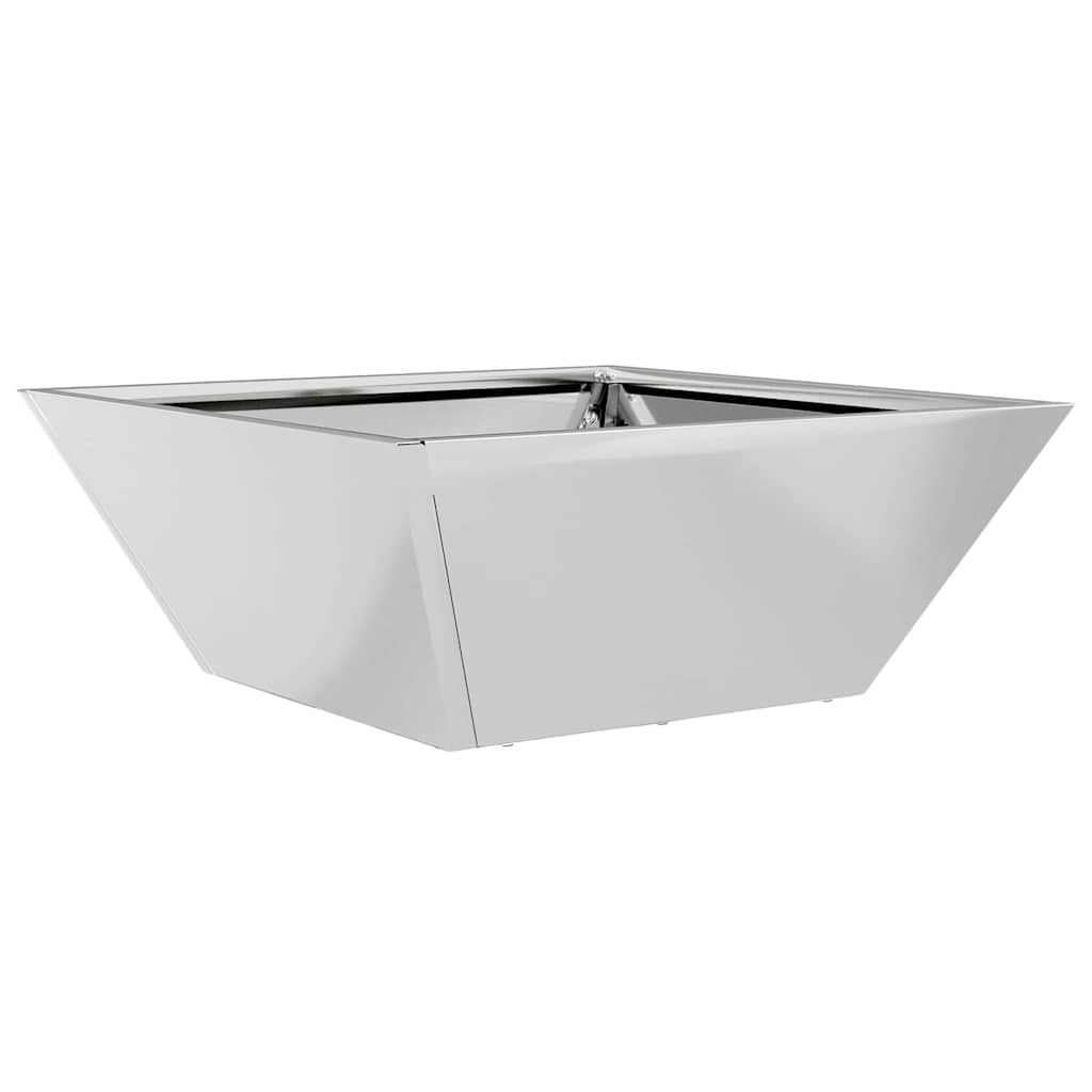 Vaso da giardino Argento 40 x 40 x 15 cm Acciaio zincato