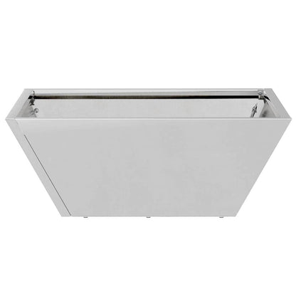 Vaso da giardino Argento 40 x 40 x 15 cm Acciaio zincato