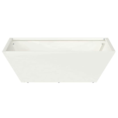 Vaso da giardino Bianco 50 x 50 x 15 cm