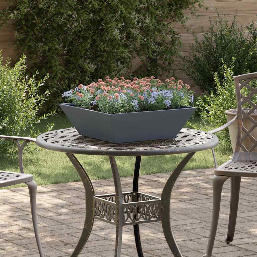 Vaso da giardino Antracite 50 x 50 x 15 cm