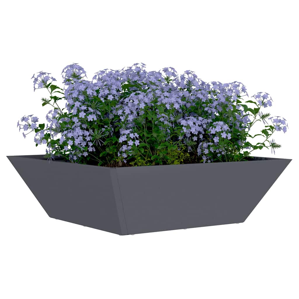 Vaso da giardino Antracite 50 x 50 x 15 cm