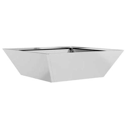 Vaso da giardino 5 pcs Argento 50 x 50 x 15 cm Acciaio zincato