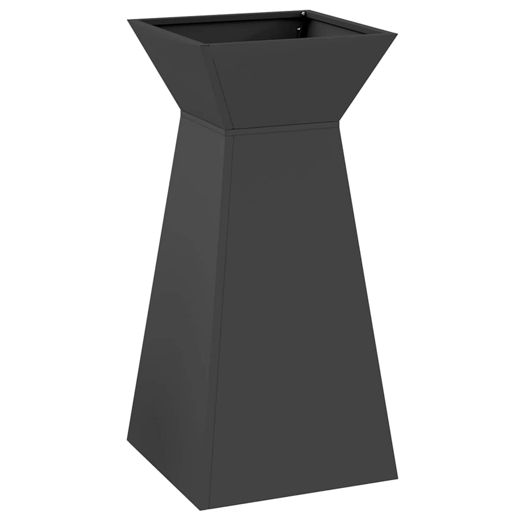Vaso a Pilastro Nero 35 x 35 x 73 cm
