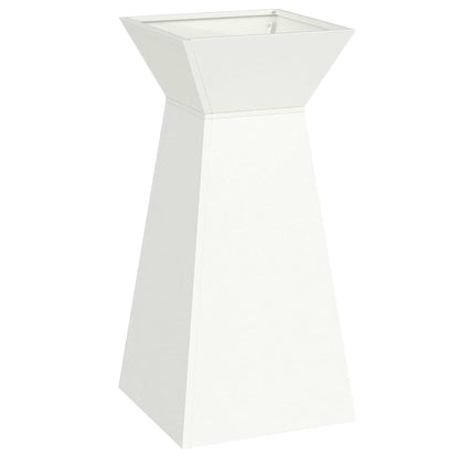Vaso a Pilastro 2 pcs Bianco 35 x 35 x 73 cm