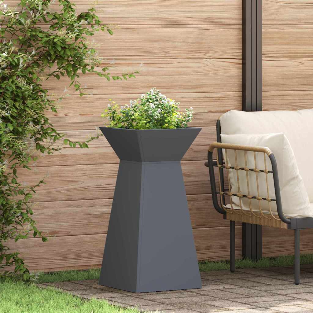 Vaso a Pilastro 2 pcs Antracite 35 x 35 x 73 cm