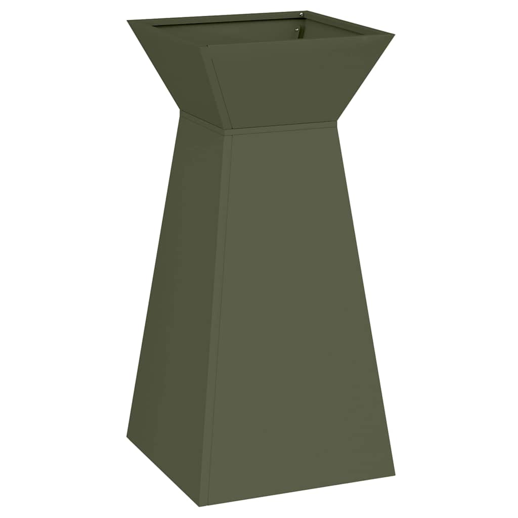 Vaso a Pilastro Oliva 35 x 35 x 73 cm