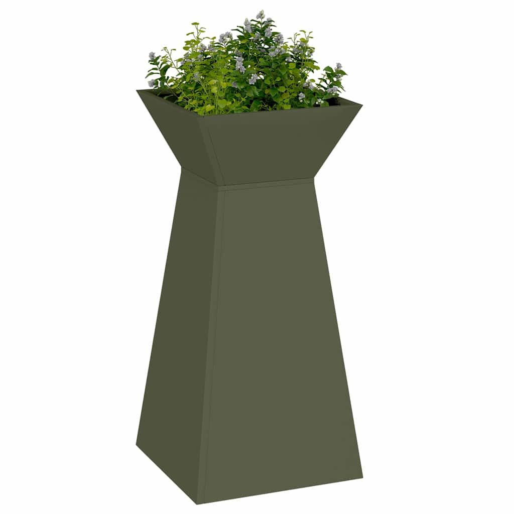 Vaso a Pilastro Oliva 35 x 35 x 73 cm