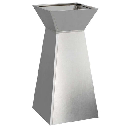 Vaso a Pilastro Argento 35 x 35 x 73 cm Acciaio inossidabile