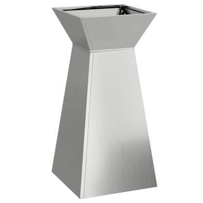 Vaso a Pilastro 2 pcs Argento 35 x 35 x 73 cm