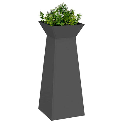 Vaso a Pilastro 2 pcs Nero 40 x 40 x 100 cm