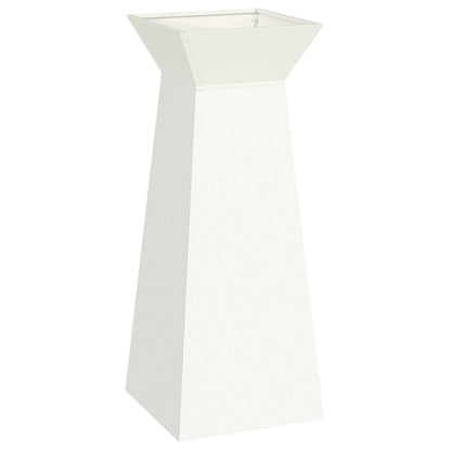 Vaso a Pilastro 2 pcs Bianco 40 x 40 x 100 cm