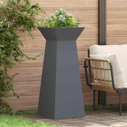 Vaso a Pilastro 2 pcs Antracite 40 x 40 x 100 cm