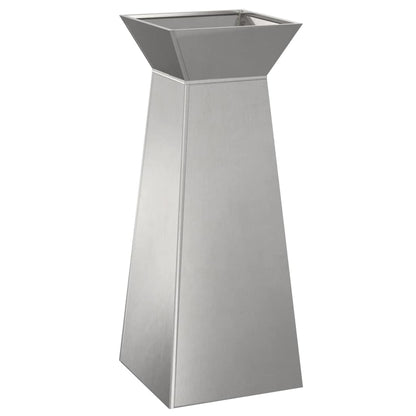 Vaso a Pilastro Argento 40 x 40 x 100 cm