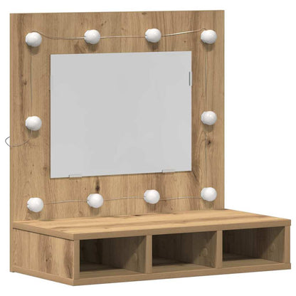 Mobiletto per specchio Rovere artigianale 60 x 31,5 x 62 cm
