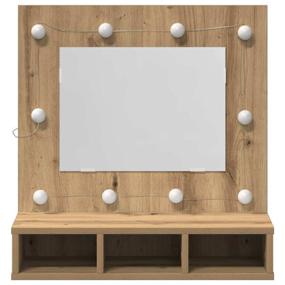 Mobiletto per specchio Rovere artigianale 60 x 31,5 x 62 cm