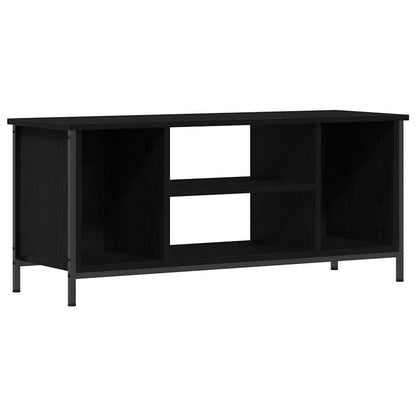 Mobile TV Rovere Nero 102 x 35 x 45 cm Legno multistrato