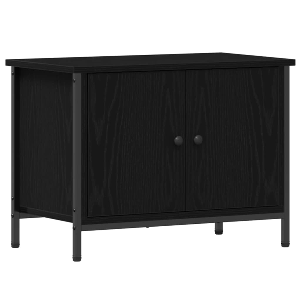 Mobile TV Rovere Nero 60 x 35 x 45 cm Legno multistrato