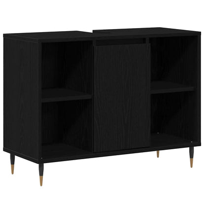 Mobile da Bagno Nero 80 x 33 x 60 cm Legno multistrato