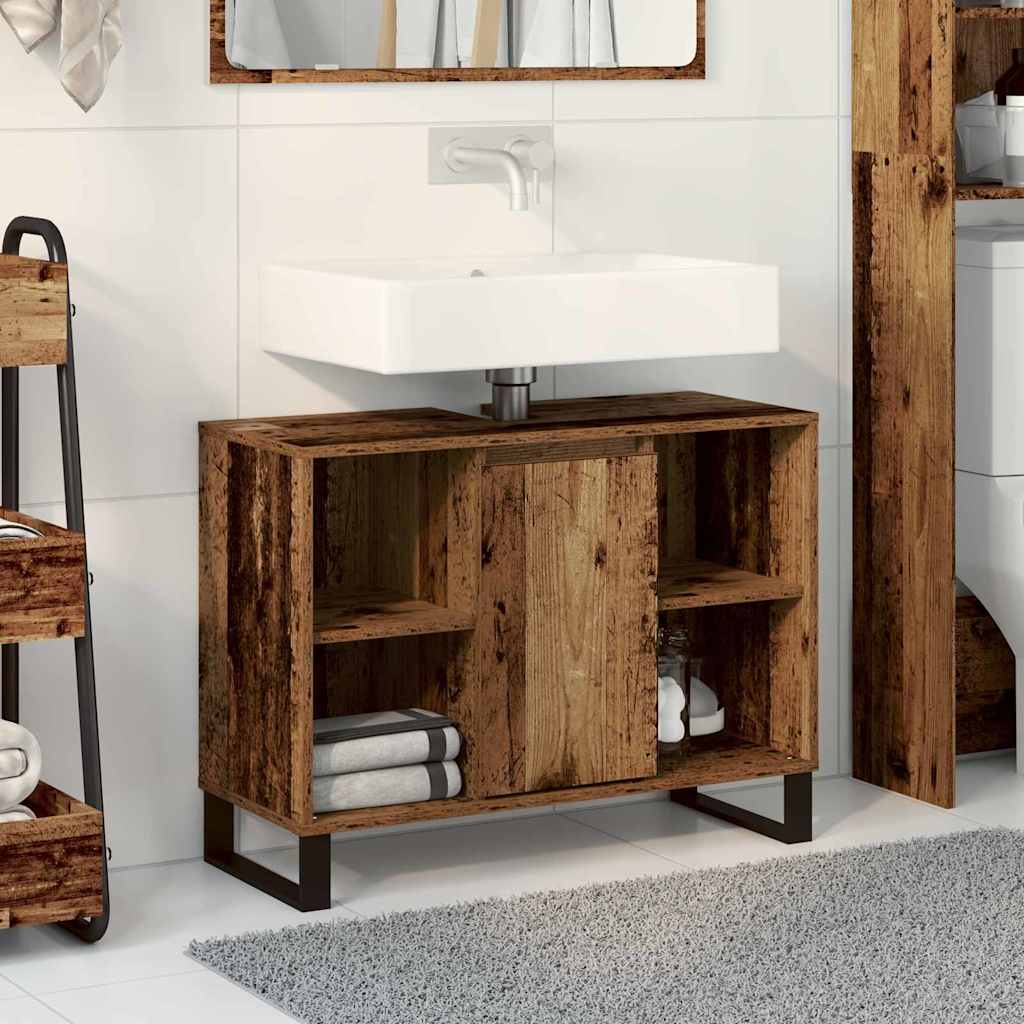 Mobile da Bagno Legno vecchio 80 x 33 x 60 cm Legno multistrato