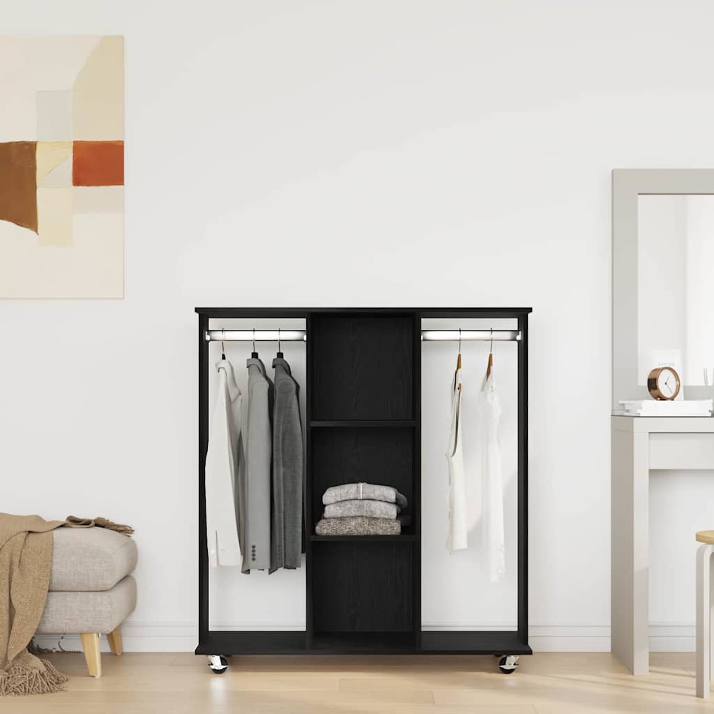 Guardaroba Rovere nero 102 x 38 x 110 cm Legno multistrato