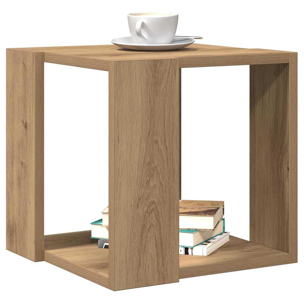 Tavolino da salotto Rovere artigianale 32 x 32 x 30 cm