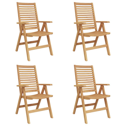 Sedia da Giardino 4 pcs Marrone 52 x 64.5 x 108 cm