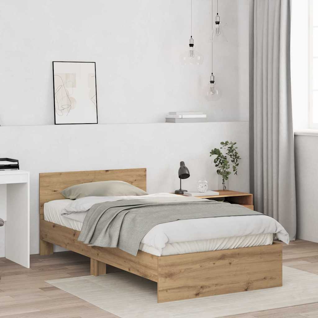 Struttura del letto Rovere artigianale 203 x 104 x 70 cm