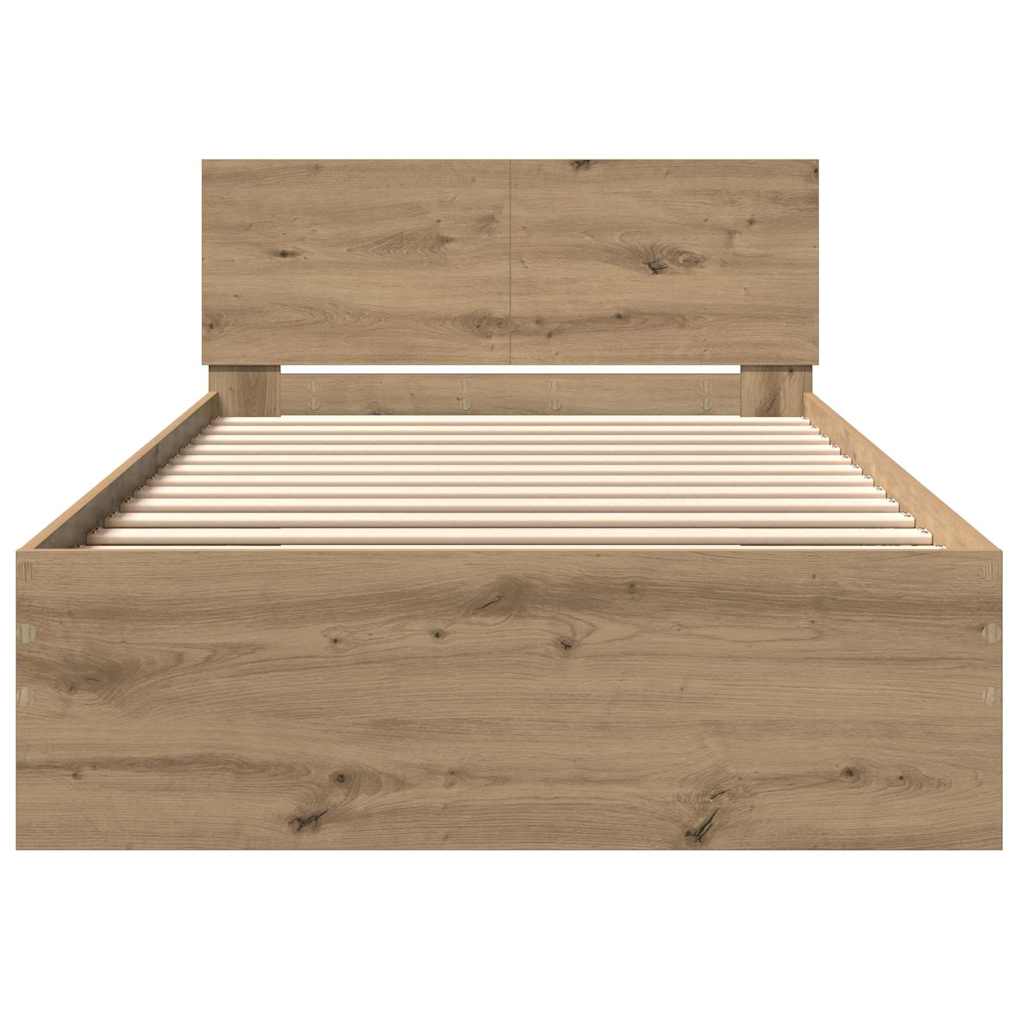 Struttura del letto Rovere artigianale 203 x 104 x 70 cm