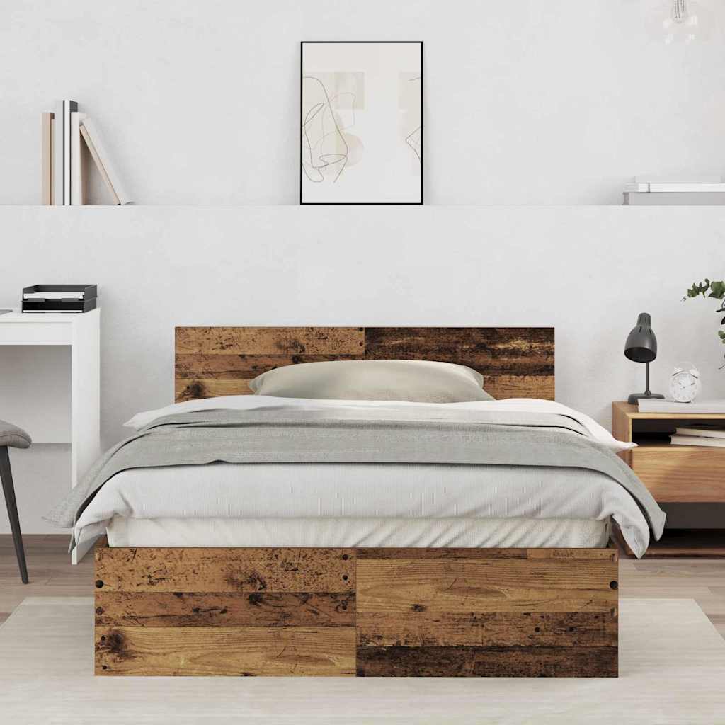Struttura del letto Legno vecchio 193 x 125 x 70 cm