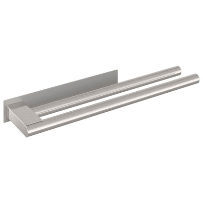 Porta asciugamani Argento 40 x 9 x 4 cm Acciaio inossidabile