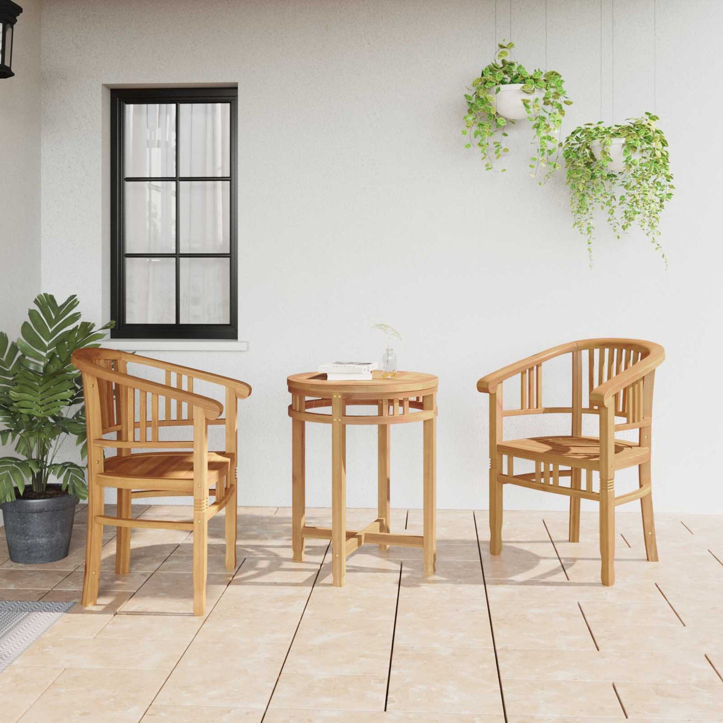 Sedia 2 pcs Marrone 63 x 58 x 89 cm Legno di teak solido