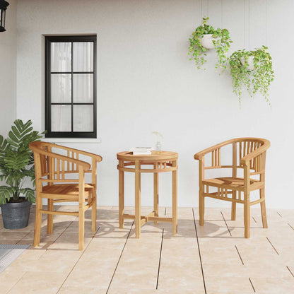 Sedia 2 pcs Marrone 63 x 58 x 89 cm Legno di teak solido