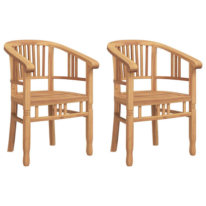 Sedia 2 pcs Marrone 63 x 58 x 89 cm Legno di teak solido