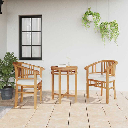Sedia 2 pcs Marrone 63 x 58 x 89 cm Legno di teak solido